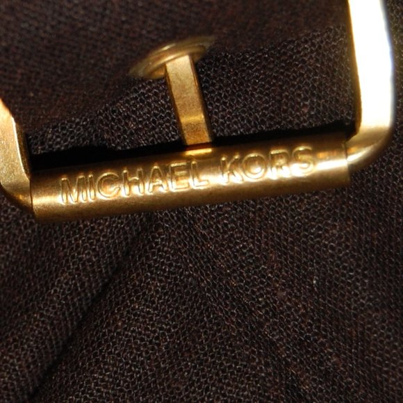 Michael Kors Women's Brown Linen/Rayon Safari Style Jacket W/Belt Size 14 - Picture 7 of 11